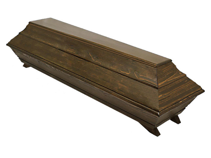 Cercueils en épicéa massif foncé