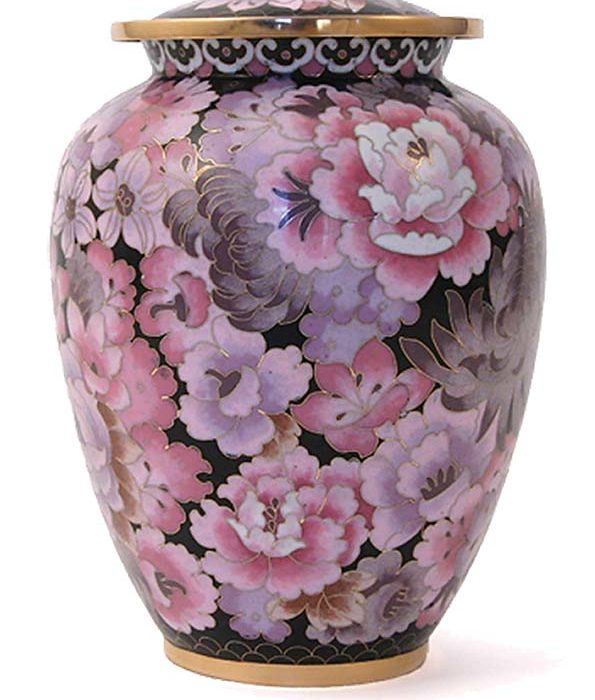 urne cloisonnée élite floral blush