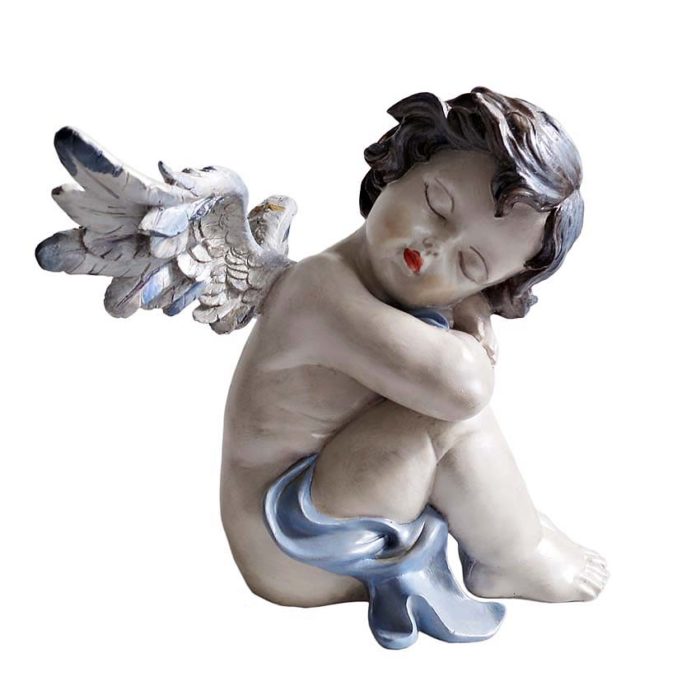 hand painted angel urn peaceful rest left liter mvr eul