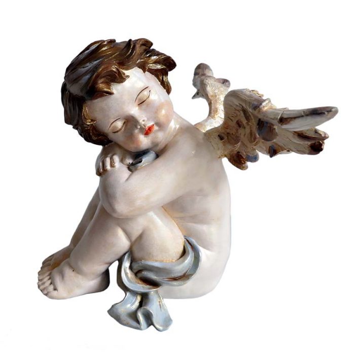 ζωγραφισμένη στο χέρι άγγελος δοχεία γαλήνια ανάπαυση δεξιά λίτρο mvr eur