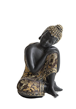 liten buddha urna sovande indisk buddha