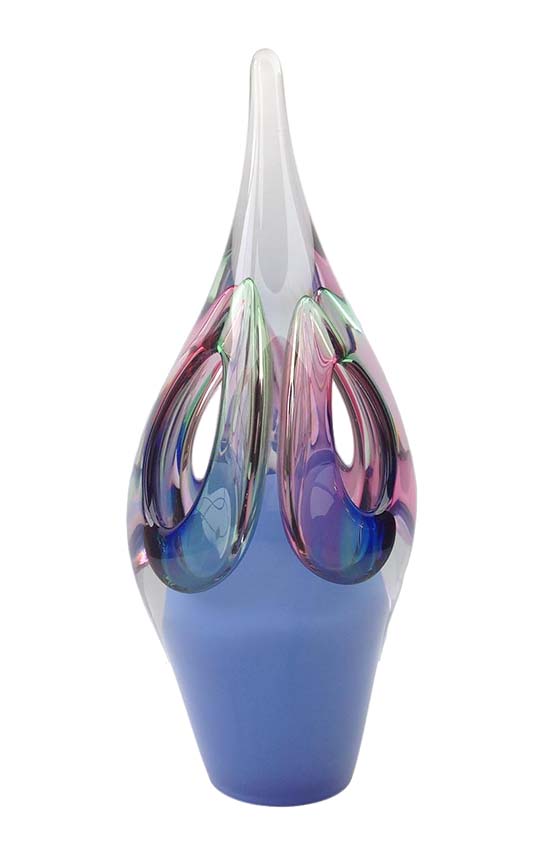 crystal glass d symphony blue urn