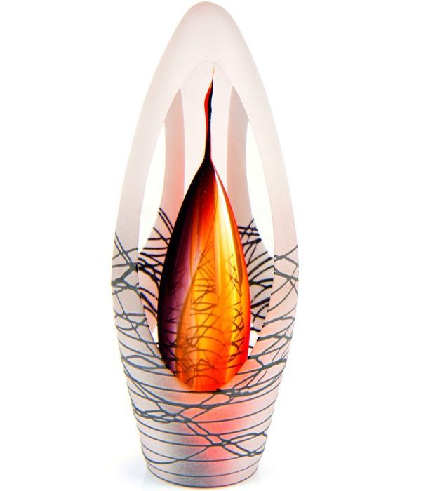 vasos de cristal d urn premium espíritu rojo