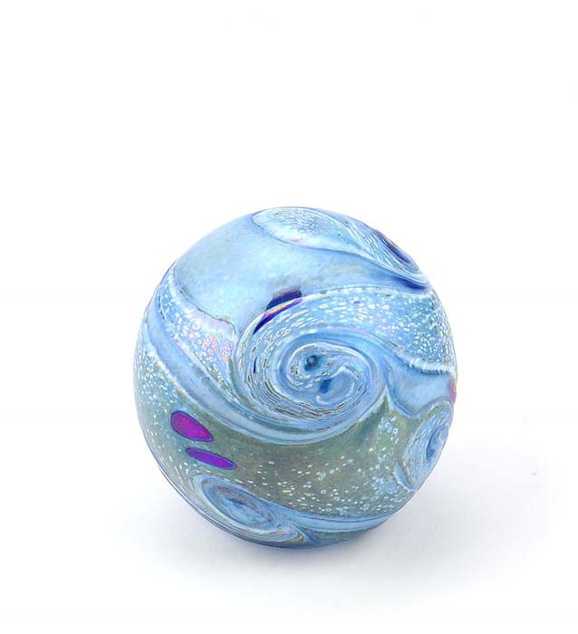 kristallklaasist mini urnipalli elemendid bulb bleu