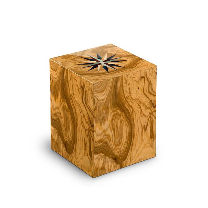 rectangular urn compagnon compass rose olivo
