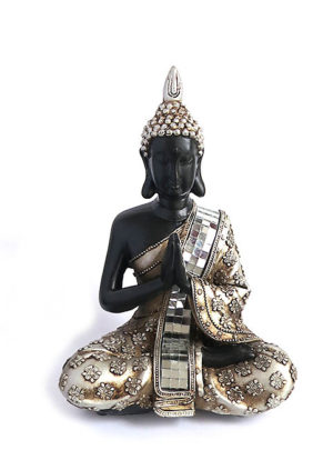 thai namaste mudra bouddha mini urne