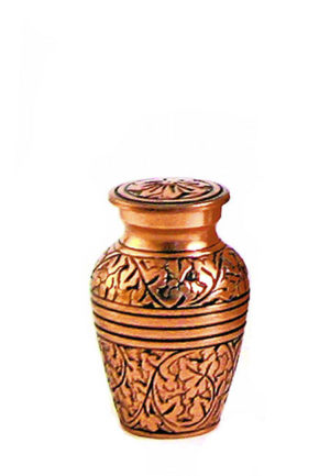 mini urna roble cobre