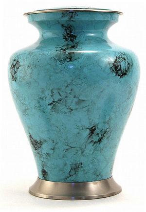 suur messingist glenwoodi sinisest marmorist urn