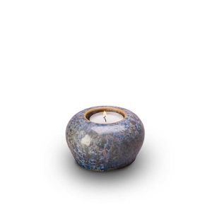 ceramiczna mini urna ze światłem woskowym