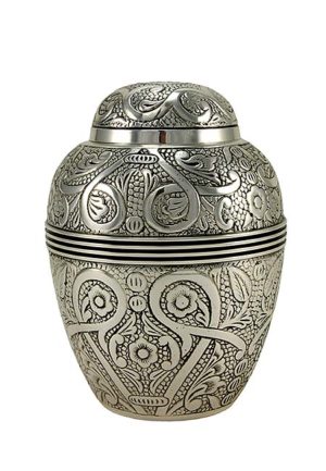 srednje starinska srebrna urna