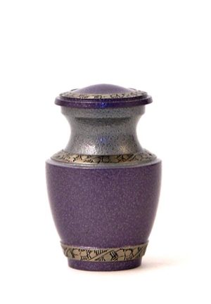 prieblandos violetinė mini urna