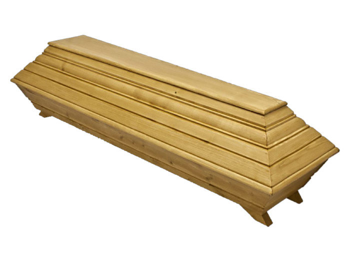 Solid spruce coffin Luxnatur