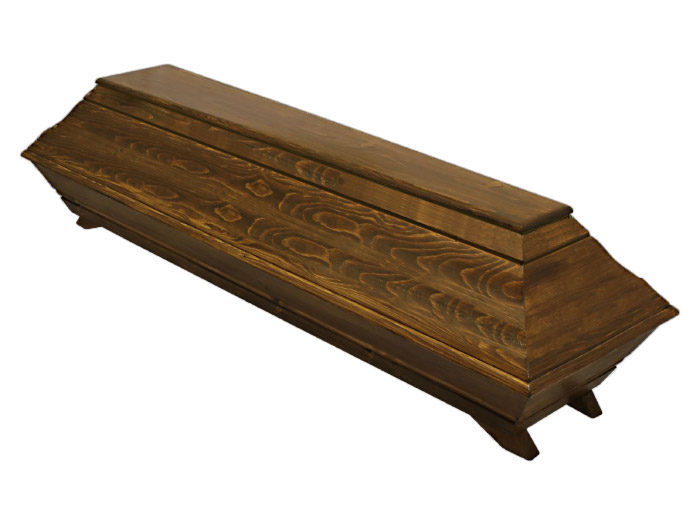 Solid oak coffin Braunlux