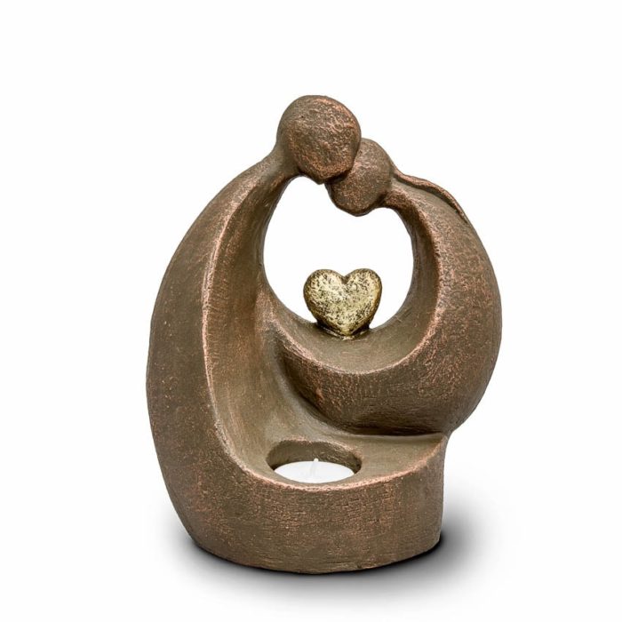keramikos meno urna komfortas su širdimi