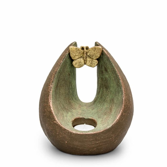 ceramica artistica urna farfalla litro UGK