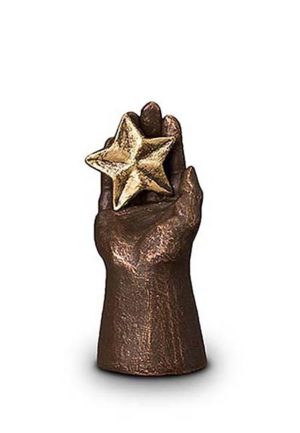 mini urne d&#39;art en céramique étoile