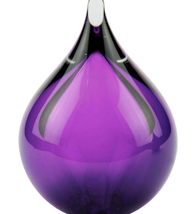 mazas kristāla glāzes D burbulis urna violets