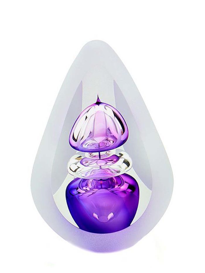 vetro cristallo D premium urna orion viola piccola