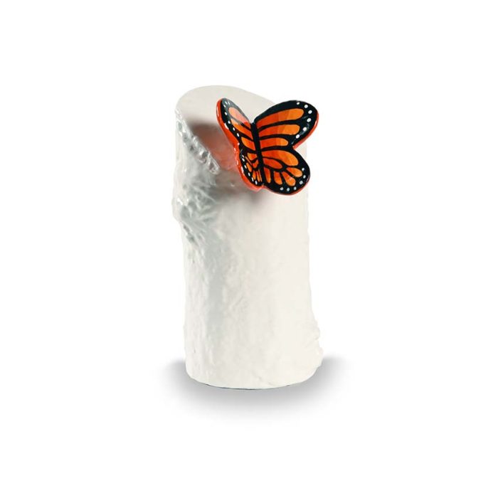živicová mini urna oranžový motýľ