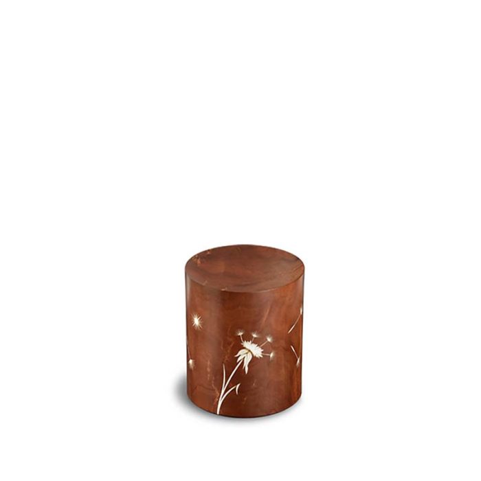 téglalap alakú mini urna venezia denti leone marone