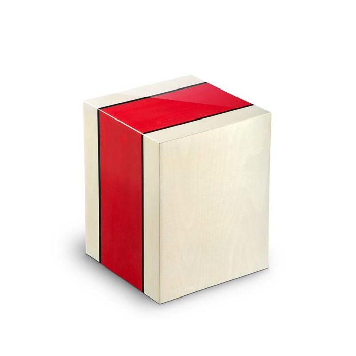 urna rectangular acompañante venezia rosso