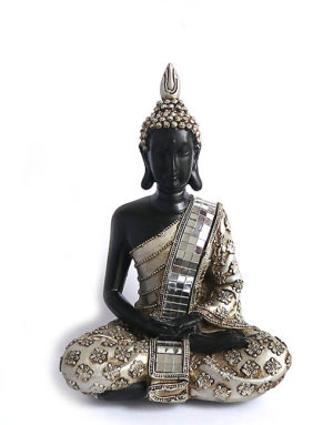 mini urna de buda de meditación tailandesa
