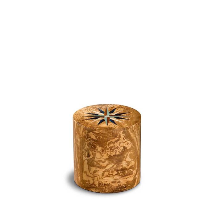 cylindre mini urne pise rose des vents olivo