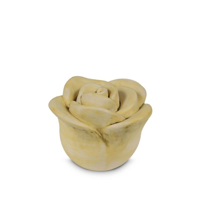 mini keramická urna pro domácí mazlíčky žluté růže