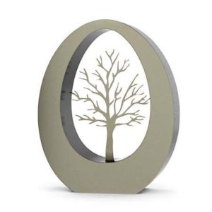 rvs urna albero della vita ovale