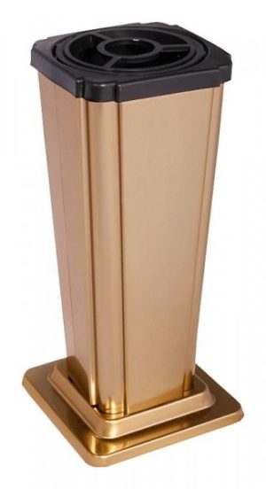Edelstahl Graf Vase c