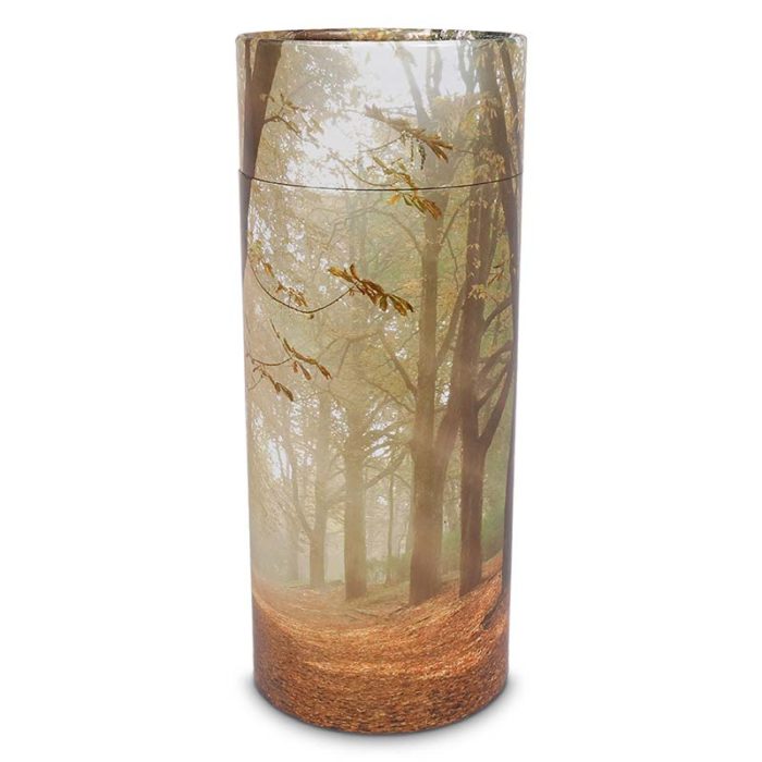 Голяма органична еко урна или шейкър за пепел есенна гора (3.0 литра)